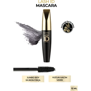 Note Cosmetics Lash ID Maskara Hacim Verici Etkiyle Büyük Boy Siyah Renk