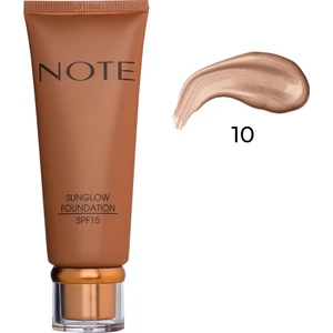 Note Sunglow Foundation Işıltılı Bronzlaştırıcı Fondöten 10