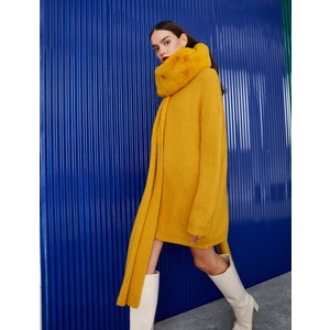 Melis Ağazat XKoton - Balıkçı Yaka Triko Mini Elbise