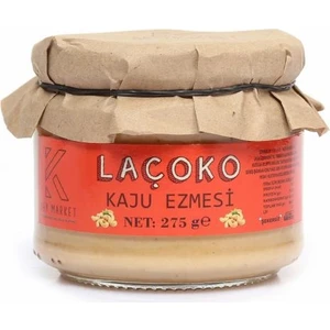 LAÇOKO 275 Gram Şekersiz, Katkısız, Glutensiz, Vegan, Doğal Kaju Ezmesi (275 Gram)