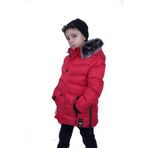 The Arslan Collection Kürklü Peluş Astarlı Çıkarılabilir Kapüşonlu Mont Erkek Çocuk Mont