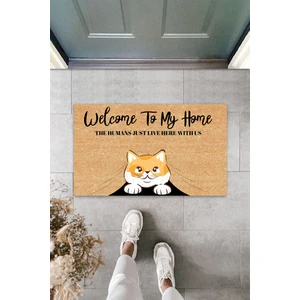 Dormot Home Dekoratif Modern Dijital Baskı - Welcome Özel Tasarım Iç ve Dış Mekan Paspas