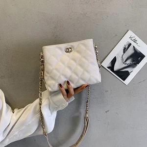 Juhui Store Trendy Bayan Omuz Çantaları Pu Deri Kalın Zincir El Çantası (Yurt Dışından)