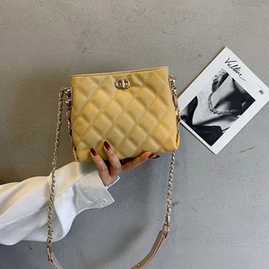 Juhui Store Trendy Bayan Omuz Çantaları Pu Deri Kalın Zincir El Çantası (Yurt Dışından)