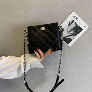 Juhui Store Trendy Bayan Omuz Çantaları Pu Deri Kalın Zincir El Çantası (Yurt Dışından)
