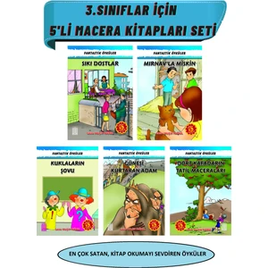 3. Sınıfların Keyifle Okuyacağı En  5'li Macera Kitabı Seti (Ciltli)