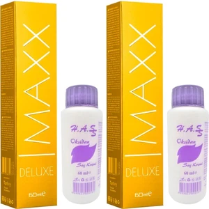 Oksidan 60 Ml.+ Maxx Deluxe Saç Boyası Küllü Açık Sarı 9/1 60 Ml. (2'şer Adet)
