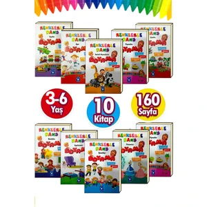 3-6 Yaşa Uygun Rengarenk Boyamalar (Ciltli)