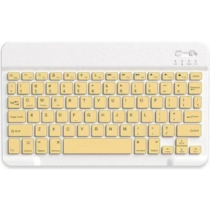 Bluetooh Wıreless Keyboard Sarı Ingilizce Q Kablosuz Klavye BK3002