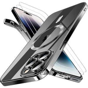 M.TK Moveteck Iphone 14 Pro Max Kılıf Kamera Korur Parmak Izi Bırakmaz Çizilmez Kablosuz Şarj Magsafe
