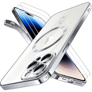 M.TK Moveteck Iphone 14 Pro Max Kılıf Kamera Korur Parmak Izi Bırakmaz Çizilmez Kablosuz Şarj Magsafe