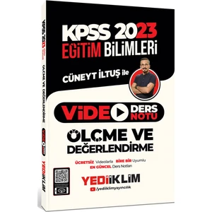 Yediiklim Yayınları KPSS 2023 Eğitim Bilimleri Ölçme ve Değerlendirme Video Ders Notu