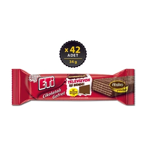Çikolatalı Gofret 34 g x 42 Adet