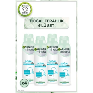 4'lü Garnier Mineral Doğal Ferahlık Deodorant Set,