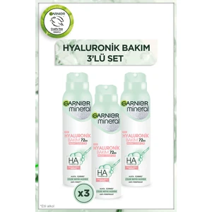 3'lü Garnier Mineral Hyaluronik Bakım Deodorant Seti
