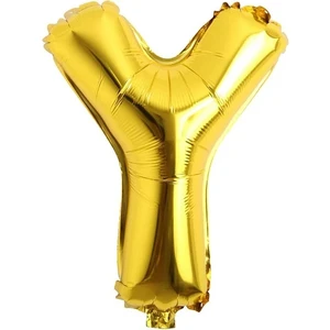 Çıtı Pıtı Store Y Harfi Gold Folyo Balon