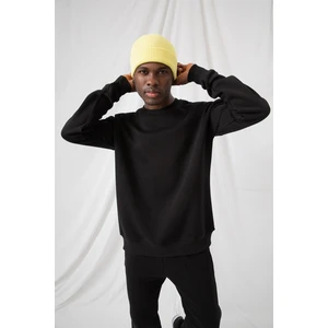 Erkek Vibe Oversize Siyah Sweatshirt