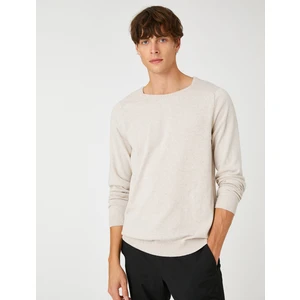 Basic Triko Kazak Bisiklet Yaka Slim Fit