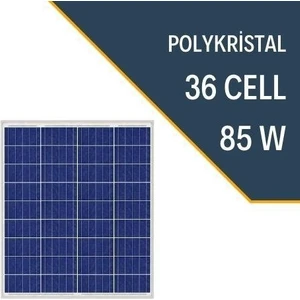 85W Watt Polykristal Güneş Paneli