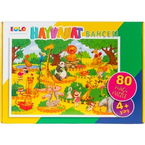 +4 Yaş Hayvanat Bahçesi ve Lunapark 2’li Puzzle Set (Eolo)