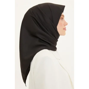 Sport Düz Fon Eşarp 90X90 - Siyah