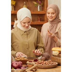 Fresh Scarfs Organik Pamuk Şal Fındık