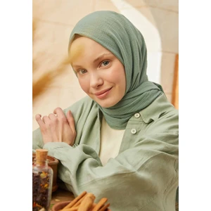Fresh Scarfs Organik Pamuk Şal Mint Yeşili