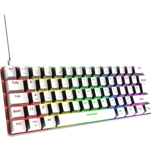 T60 Siyah/pembe/beyaz Mavi Switch Rgb Klavye Kablolu Gaming Oyuncu Klavyesi