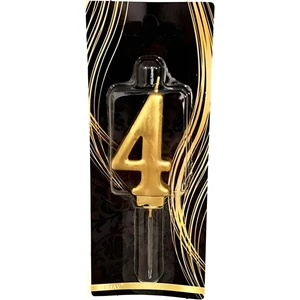 Çıtı Pıtı Store 4 Yaş Gold Rakam Mum
