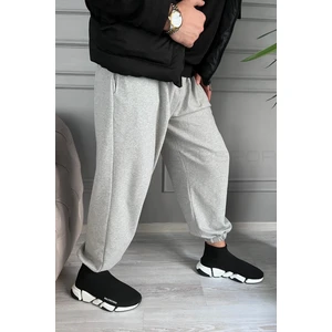 Kışlık Kalın Şardonlu Paçası Lastikli Geniş Salaş Eşofman Altı Rahat Oversize Jogger