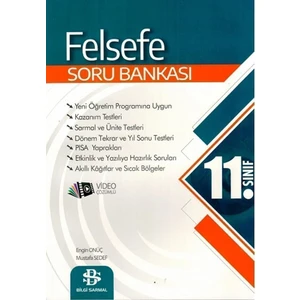 Bilgi Sarmal Yayınları 11. Sınıf Felsefe Soru Bankası - 11 Felsefe