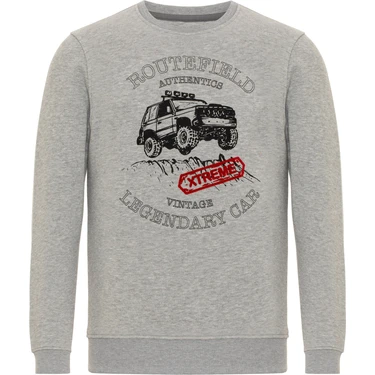 Routefield Huge Gri Erkek Sweatshirt