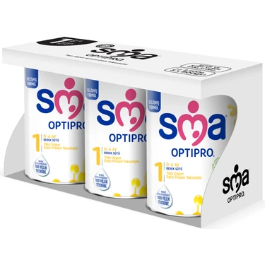 SMA Optipro Probiyotikli 1 0-6 Ay Bebek Sütü 800 gr x 3