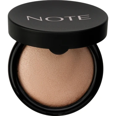 Note Baked Powder 01 Stardust Işıltılı Bitiş Fırınlanmış Toz Pudra Macadamia Yağı ile Aydınlık