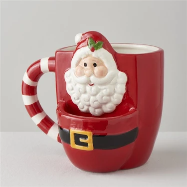 Linens Curly Santa