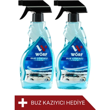 Wörf Buz Çözücü Sprey 500 ml Eko Seri 2'li + Pratik Buz