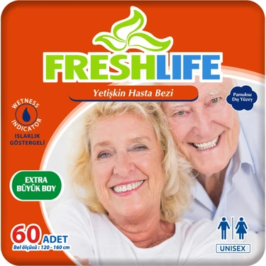 2'li Freshlife Xlarge Yetişkin Hasta Bezi 30X2 (60