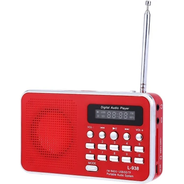 Ultratekno L-938 Dijital Ekranlı Şarjlı Taşınabilir Radyo Cep