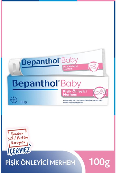 Bepanthol Baby Pişik Önleyici Merhem 100 gr + 20 gr Hediyeli