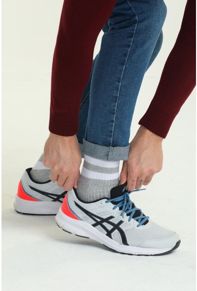 Trick or Treat 5'li Paket Beyaz Çizgili Farklı Renklerde Kısa Soket Erkek Çorap
