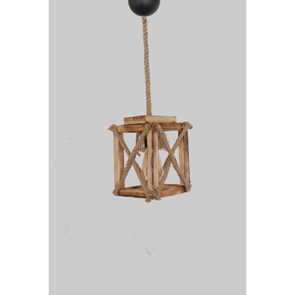 Ahşap Rüstik Avize Tekli Halat Işlemeli fiyatları