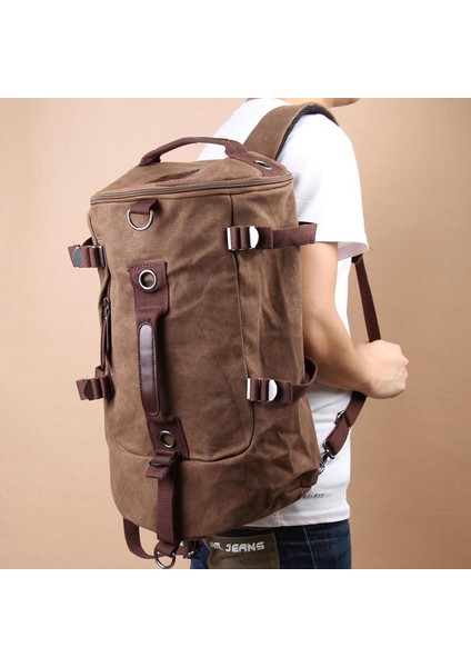 Erkek Vintage Kanvas Sırt Çantası (Yurt Dışından) modelleri