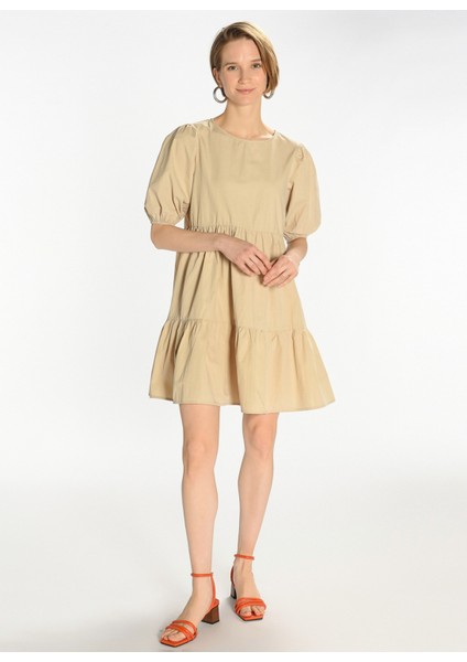 Bej Kadın Elbise PFKSS22EL0140