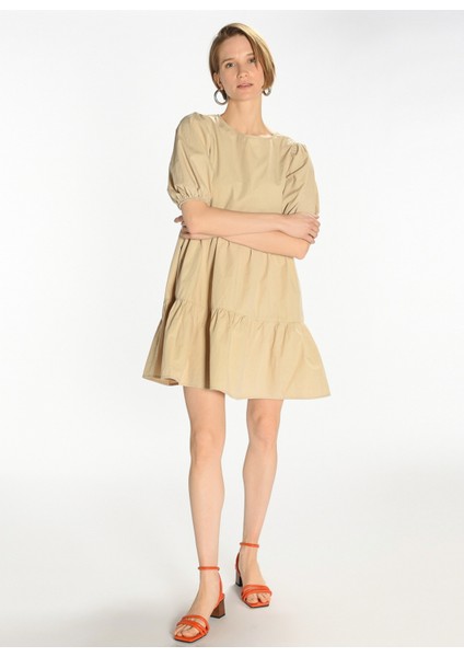 Bej Kadın Elbise PFKSS22EL0140 modelleri