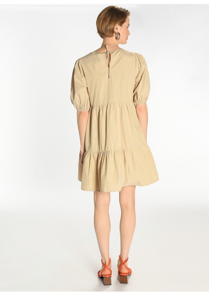 Bej Kadın Elbise PFKSS22EL0140 fırsatları
