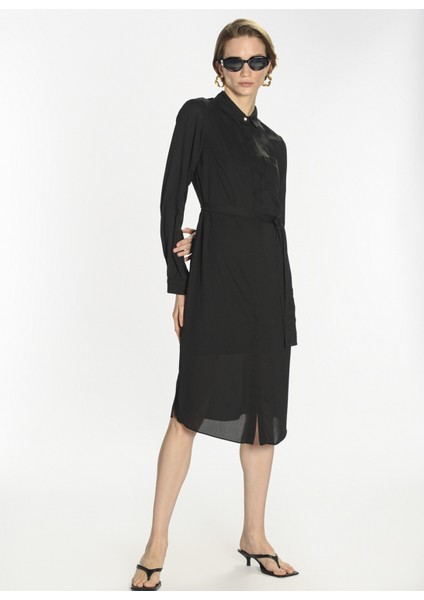 Siyah Kadın Elbise PFKSS22EL0067 fiyatları