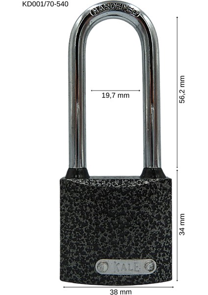 Döküm Uzun Kanca Asma Kilit 40 mm