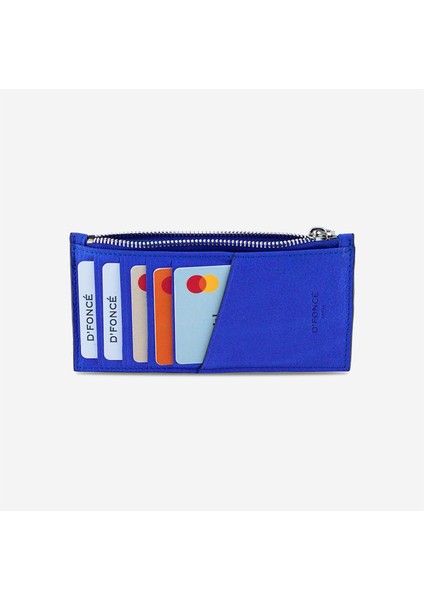 Cooluxury Hakiki Deri Unisex Cüzdan Sky Mavi Floter