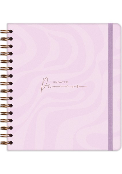 Süresiz Planlayıcı Kare Ajanda Pembe