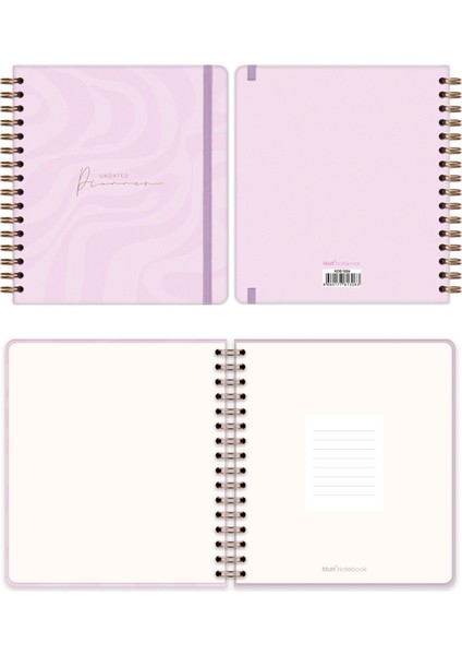 Süresiz Planlayıcı Kare Ajanda Pembe fiyatları